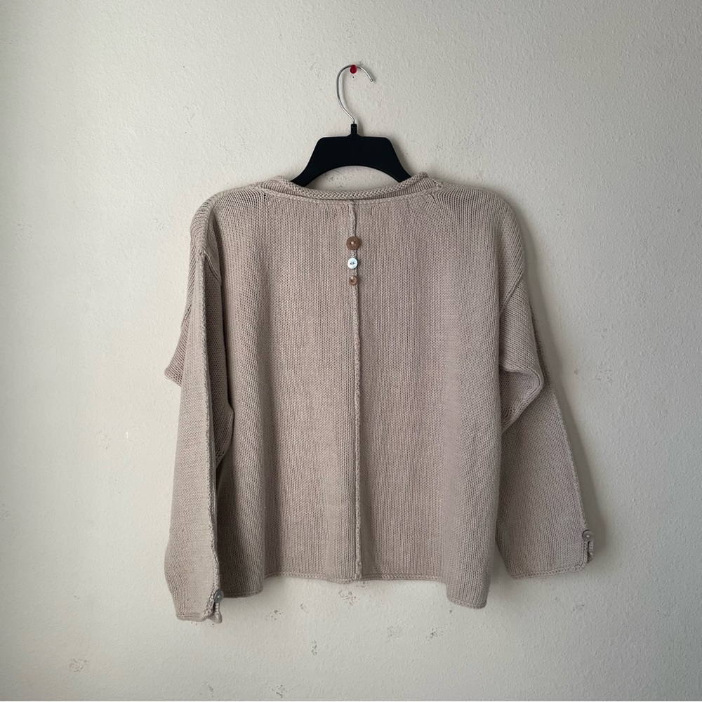 Sweater With Buttons Detail - image 2